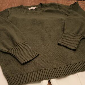 Loft Size XL Olive Green Crew Neck Sweater (NWT)